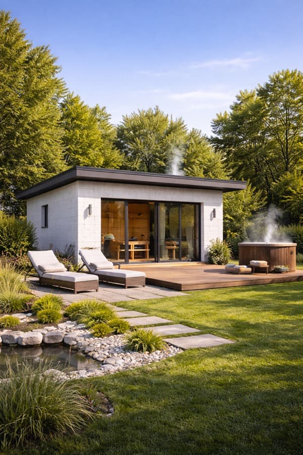 Баня из газобетонных блоков в Воронеже