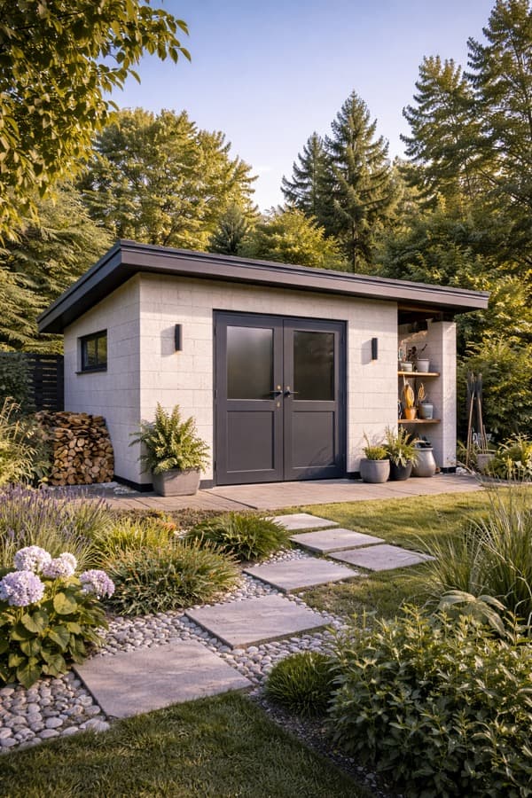 Хозпостройка из газобетона в Воронеже